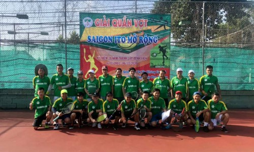 GIẢI TENNIS SAIGON-ITO MỞ RỘNG KỶ NIỆM 19 NĂM THÀNH LẬP HỆ THỐNG BỆNH VIỆN SAIGON-ITO